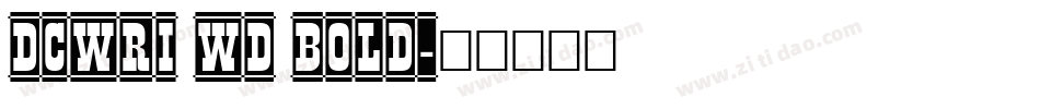 DCWri Wd Bold字体转换